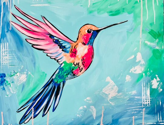 Hummingbird Paint Party